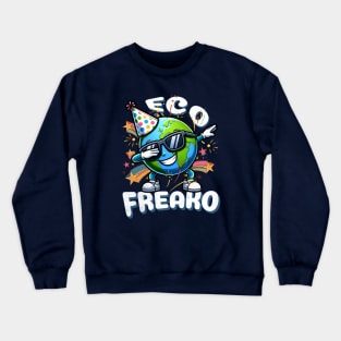 Earth Day April 22 - Eco Freako Earth Dab Dance Crewneck Sweatshirt